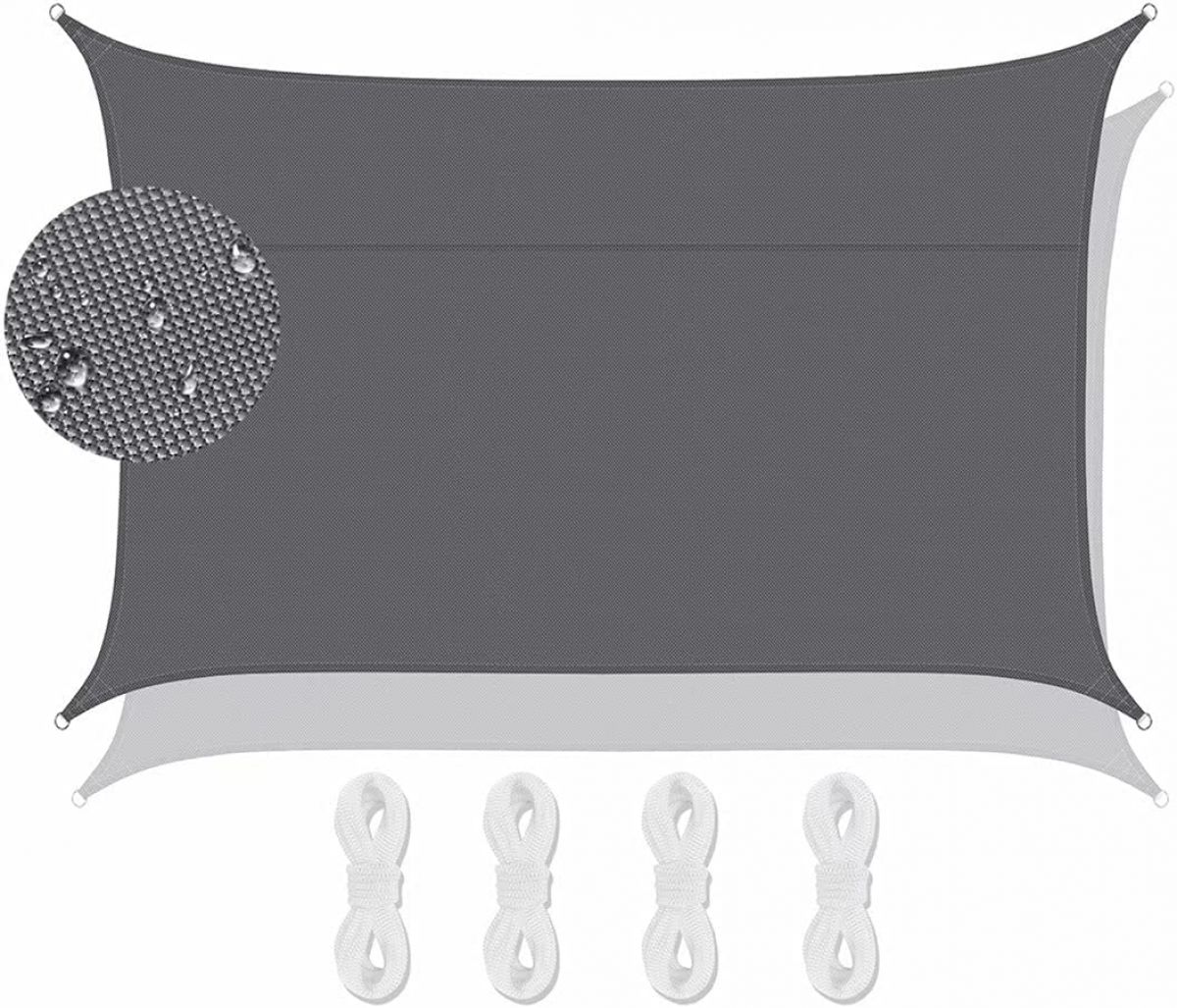 Водонепроницаемый солнцезащитный козырек Lanbent 4×4 м, серый