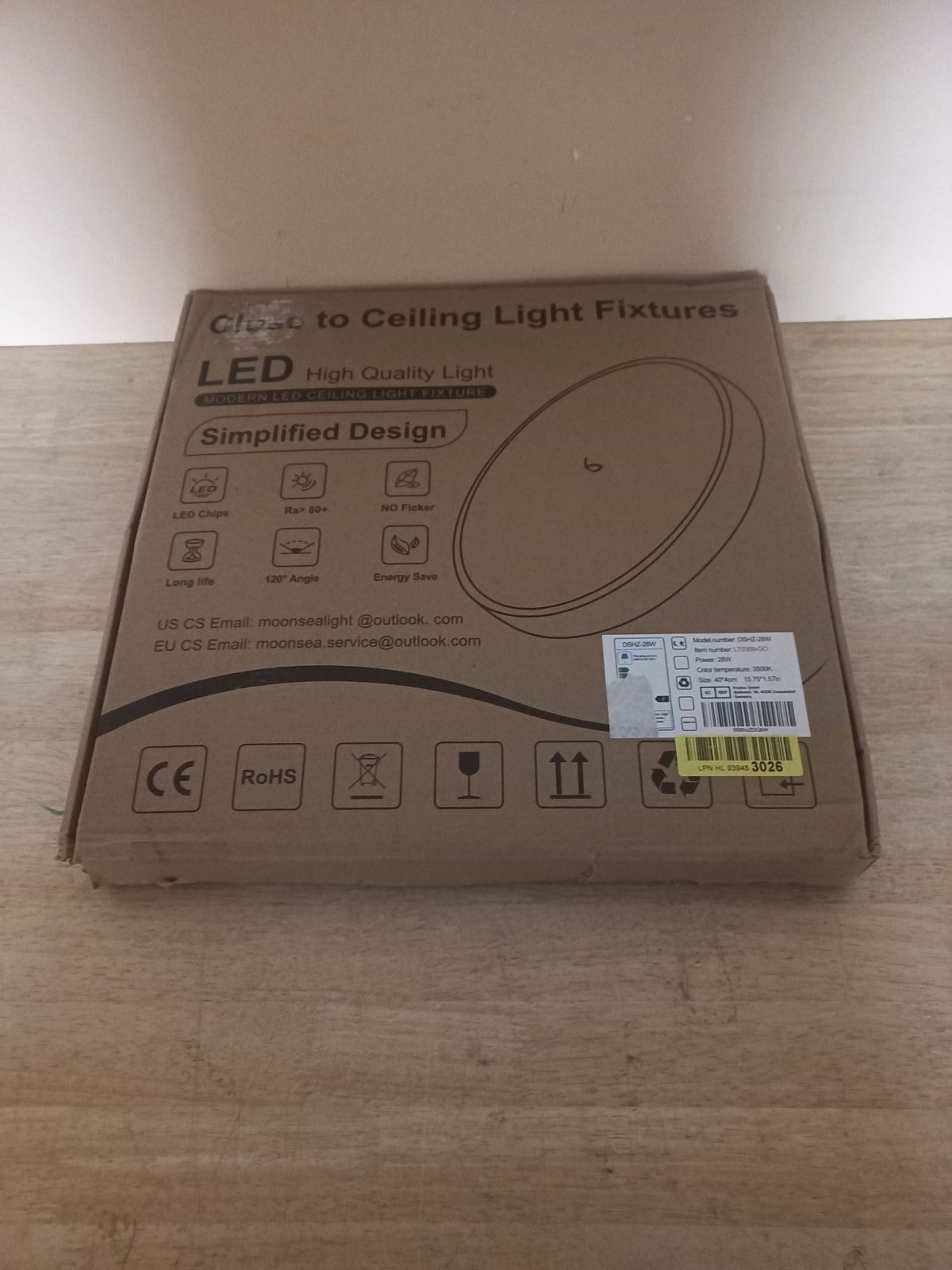 Потолочный светильник 40 см, LED