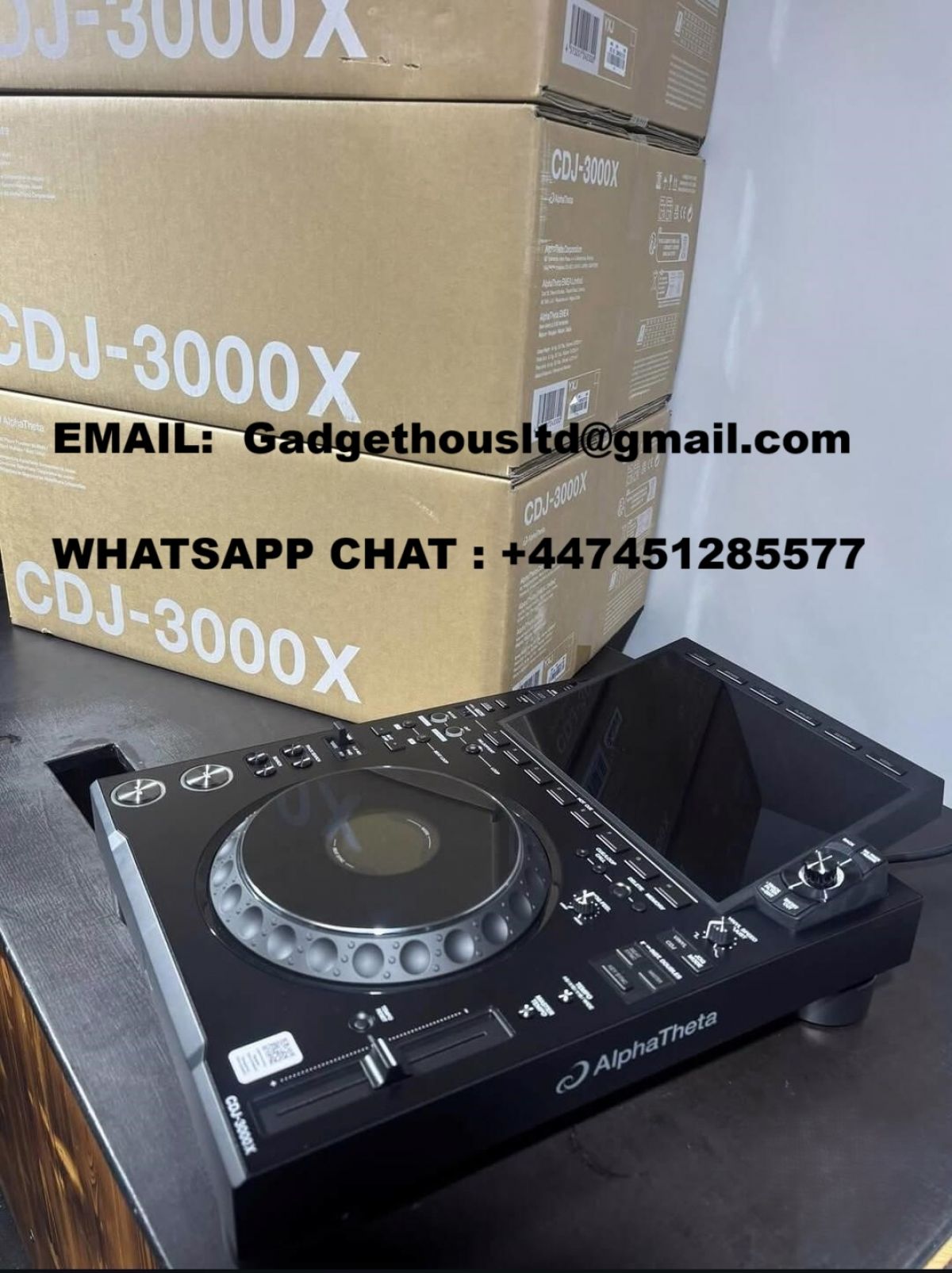 2x AlphaTheta CDJ-3000X,  AlphaTheta EUPHONIA, Pioneer CDJ-3000, Pioneer DJM-A9, Pioneer DJM-V10-LF, Pioneer DJM-S11, Pioneer DJM-V10,  Pioneer CDJ-2000NXS2 ,  Pioneer DJM-900NXS2 , Pioneer DJM-Tour1, Pioneer CDJ-Tour1