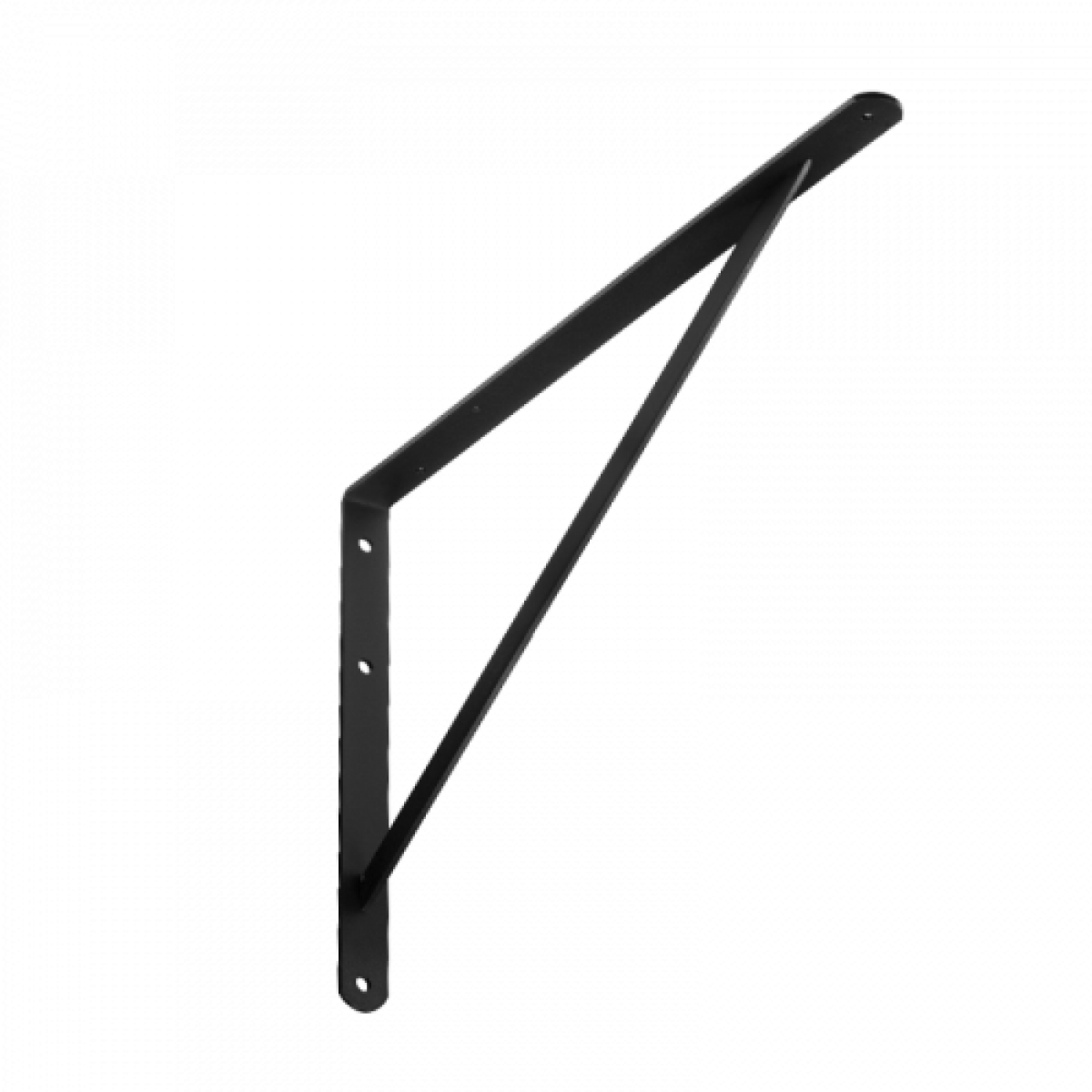 Reinforced Steel Shelf Bracket WSWP300 300x200x4,0 mm Black DOMAX