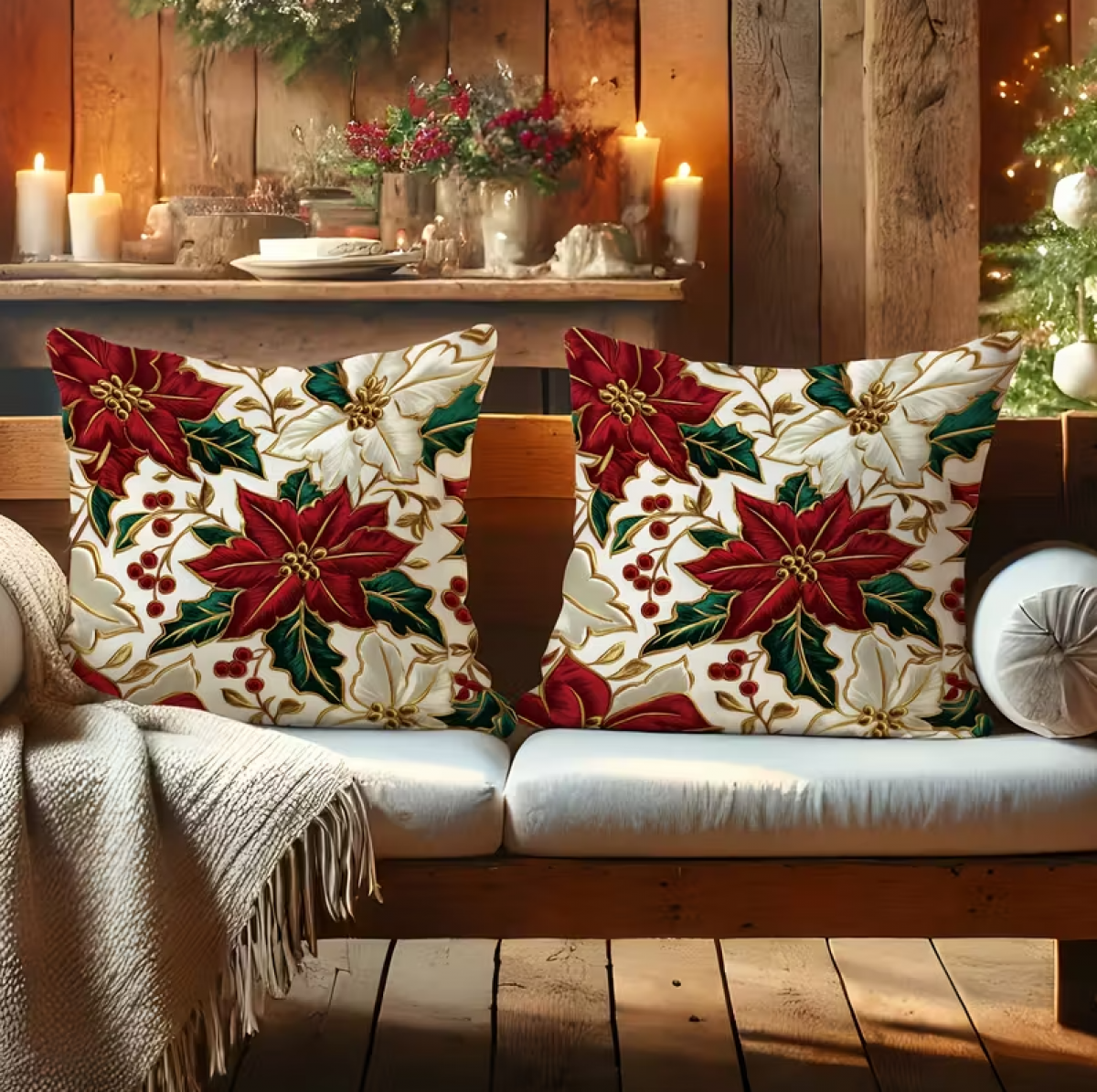 Рождественские наволочки • Набор 2 шт