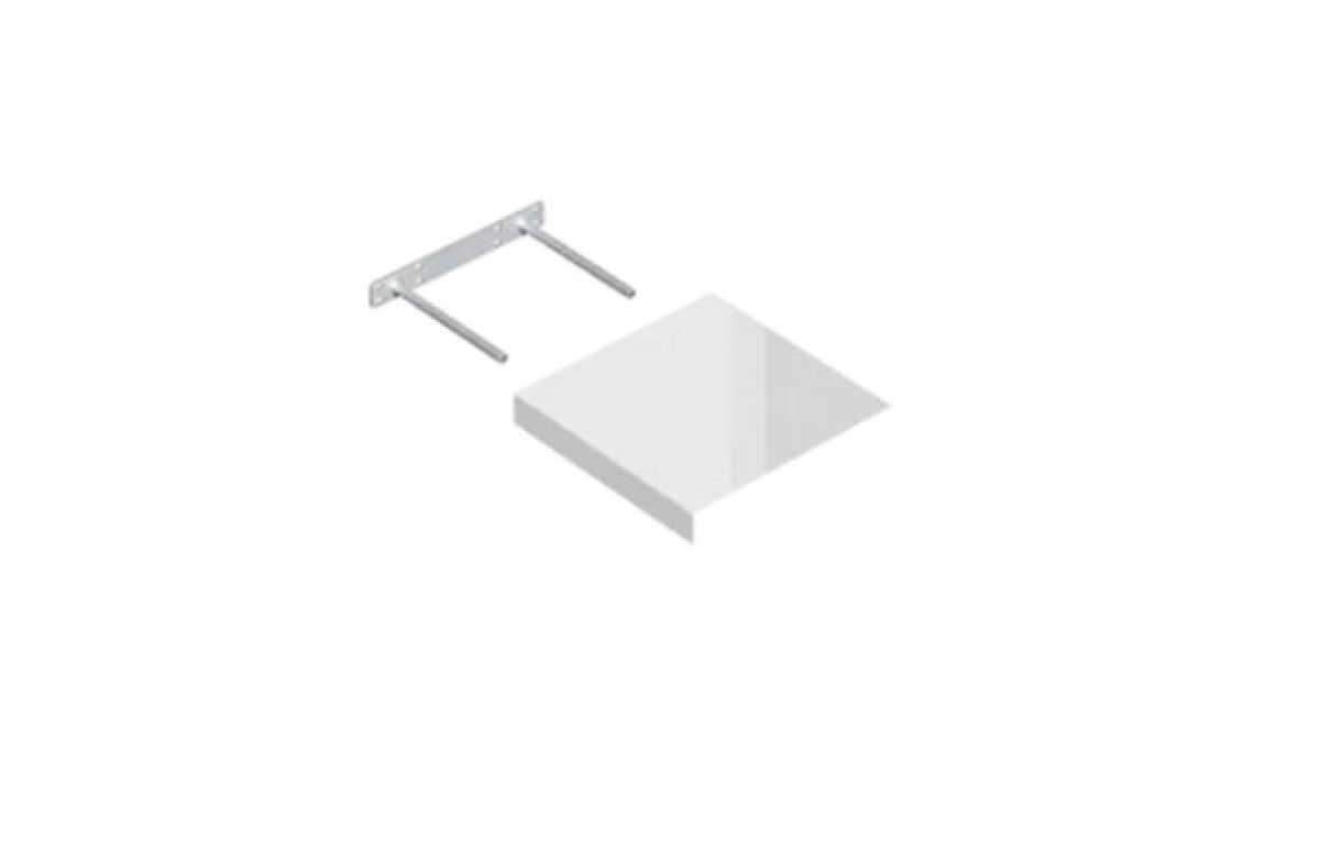 FSG 24/24 BI Floating shelf white 235×235 high gloss