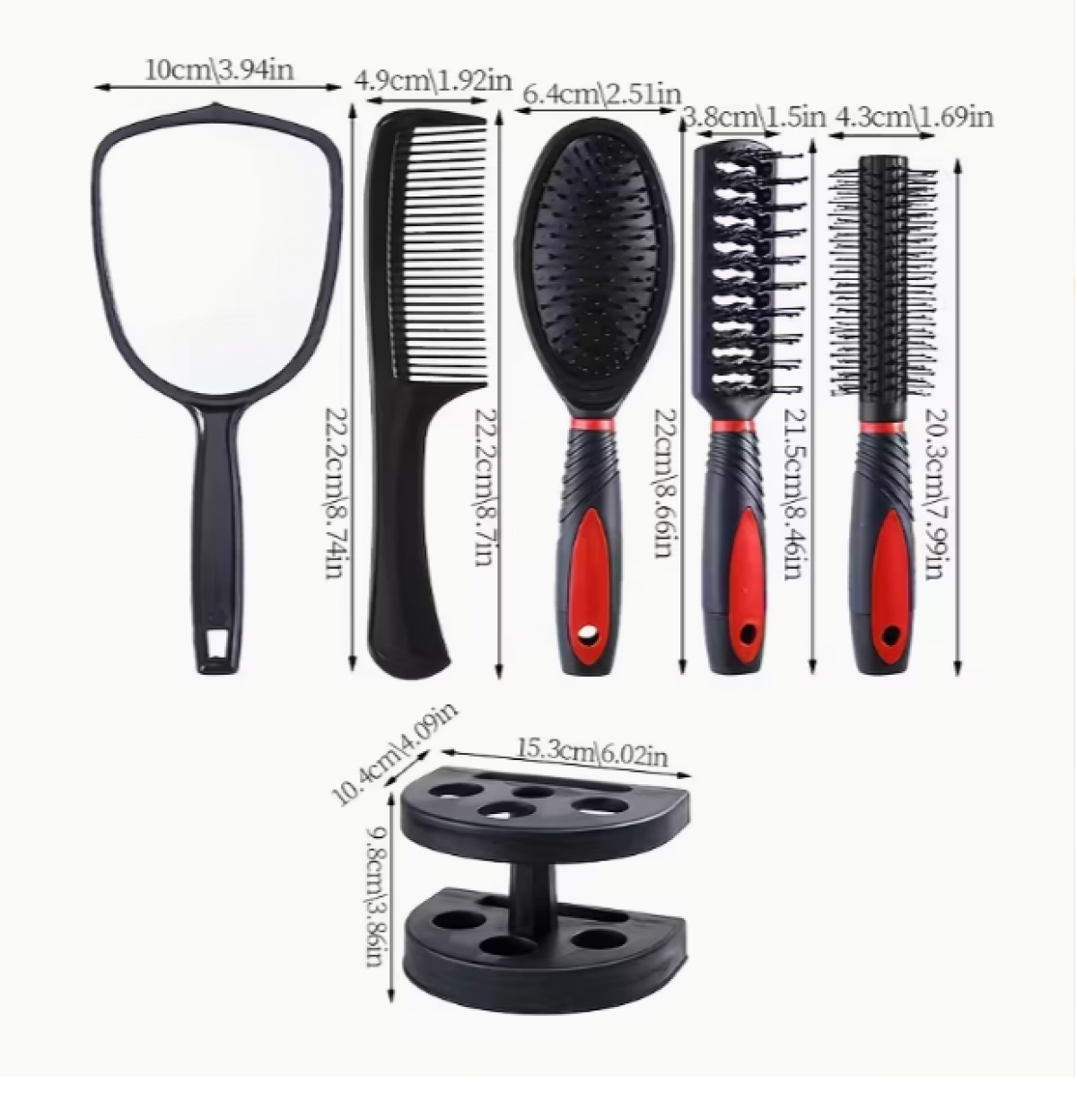 Набор из 6 предметов для ухода за волосами