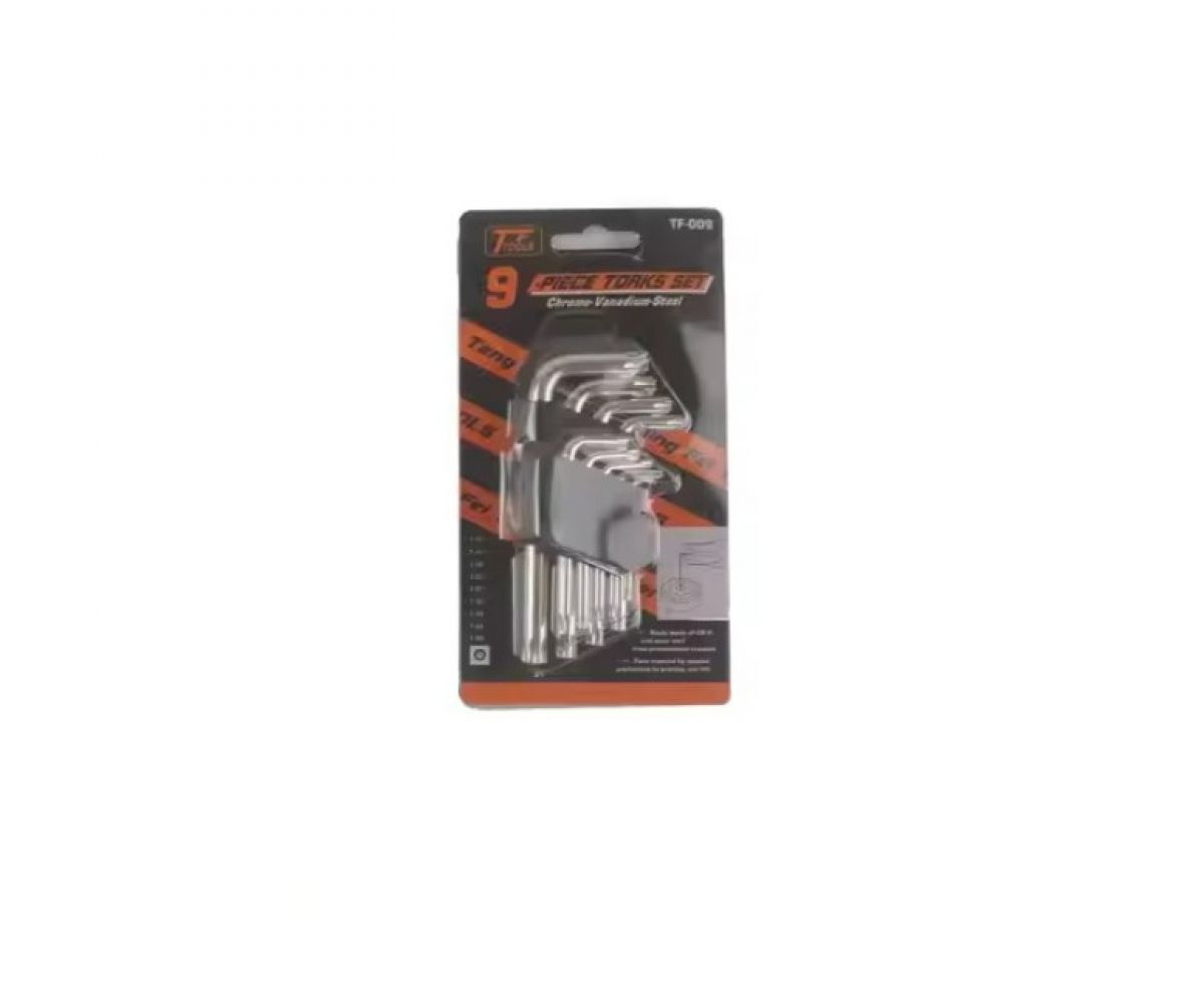 Набор ключей Torx TX10-TX50, 9 предметов