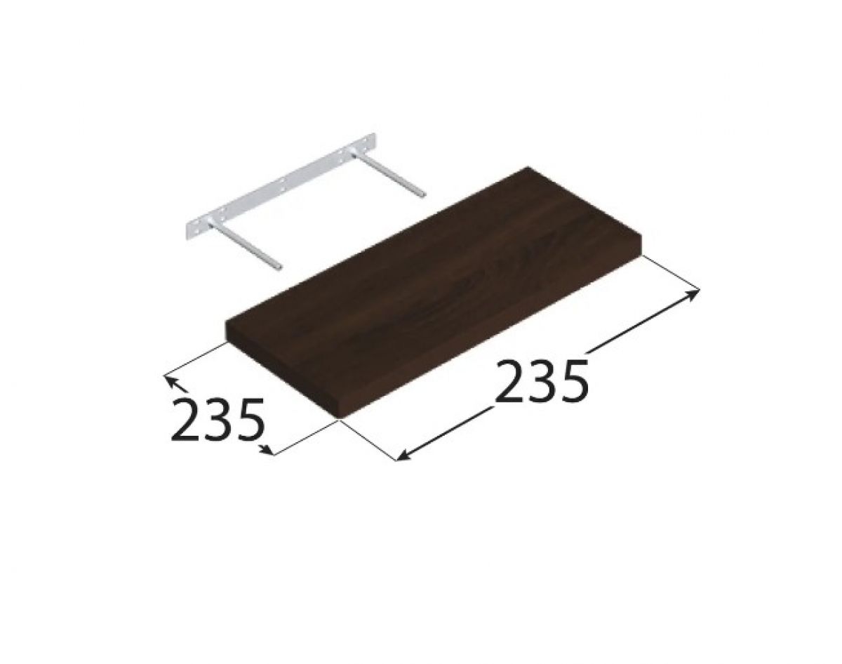 Floating Shelf FS WE 235×235 mm Wenge DOMAX