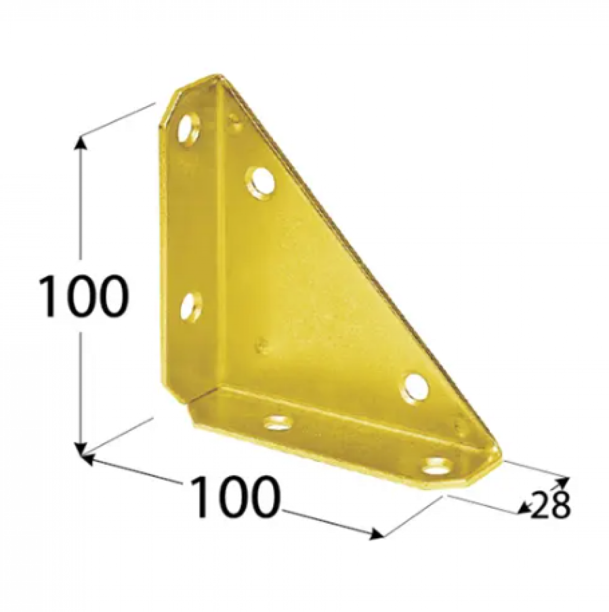NS 100 Decorative corner 100x100x28x2,0 mm
