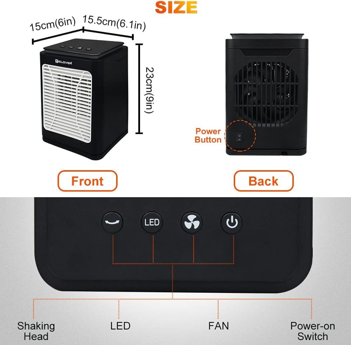 Fan Heater Energy Saving Heater, 1000 W