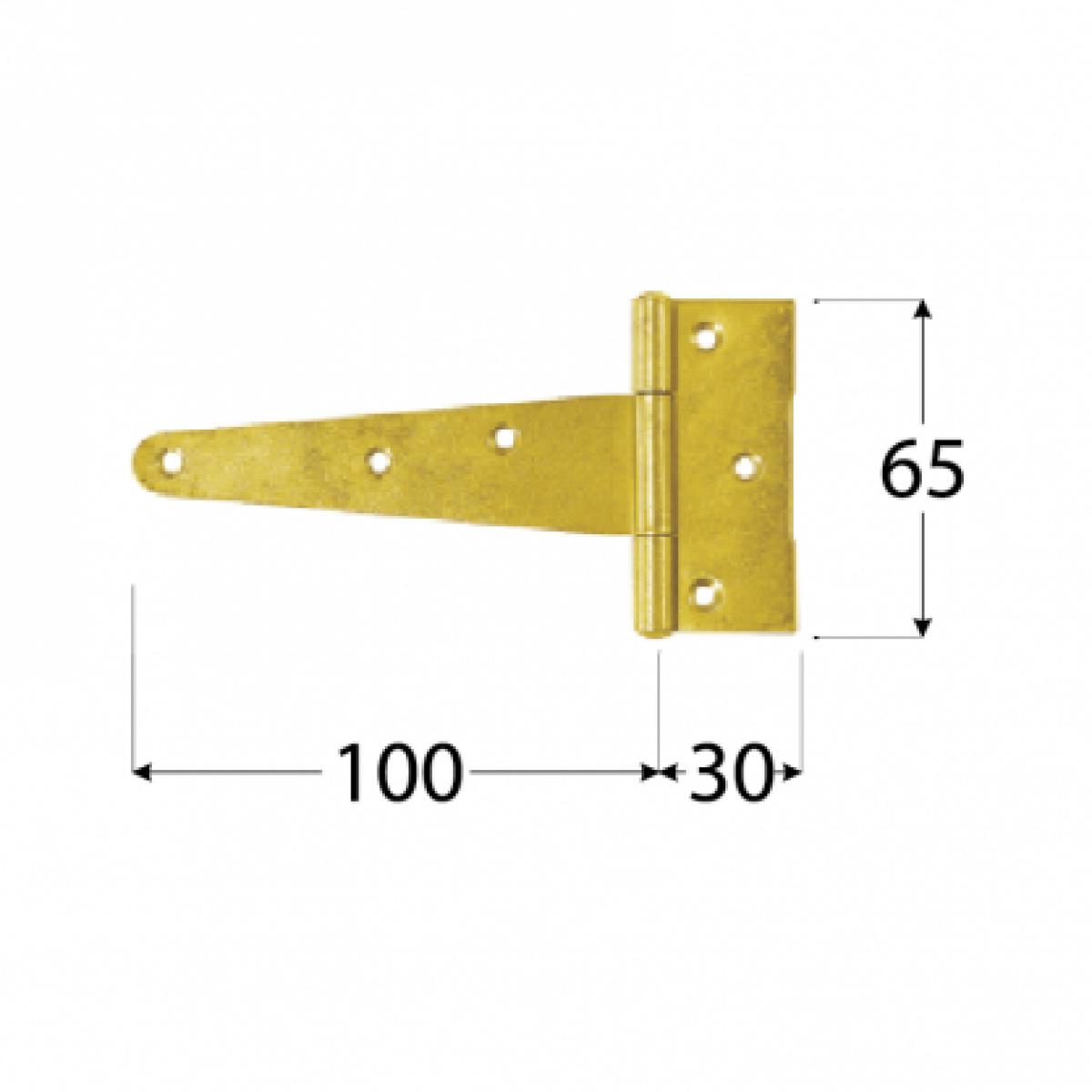 ZT 100 Väravahing 100x30x65x2,0 mm