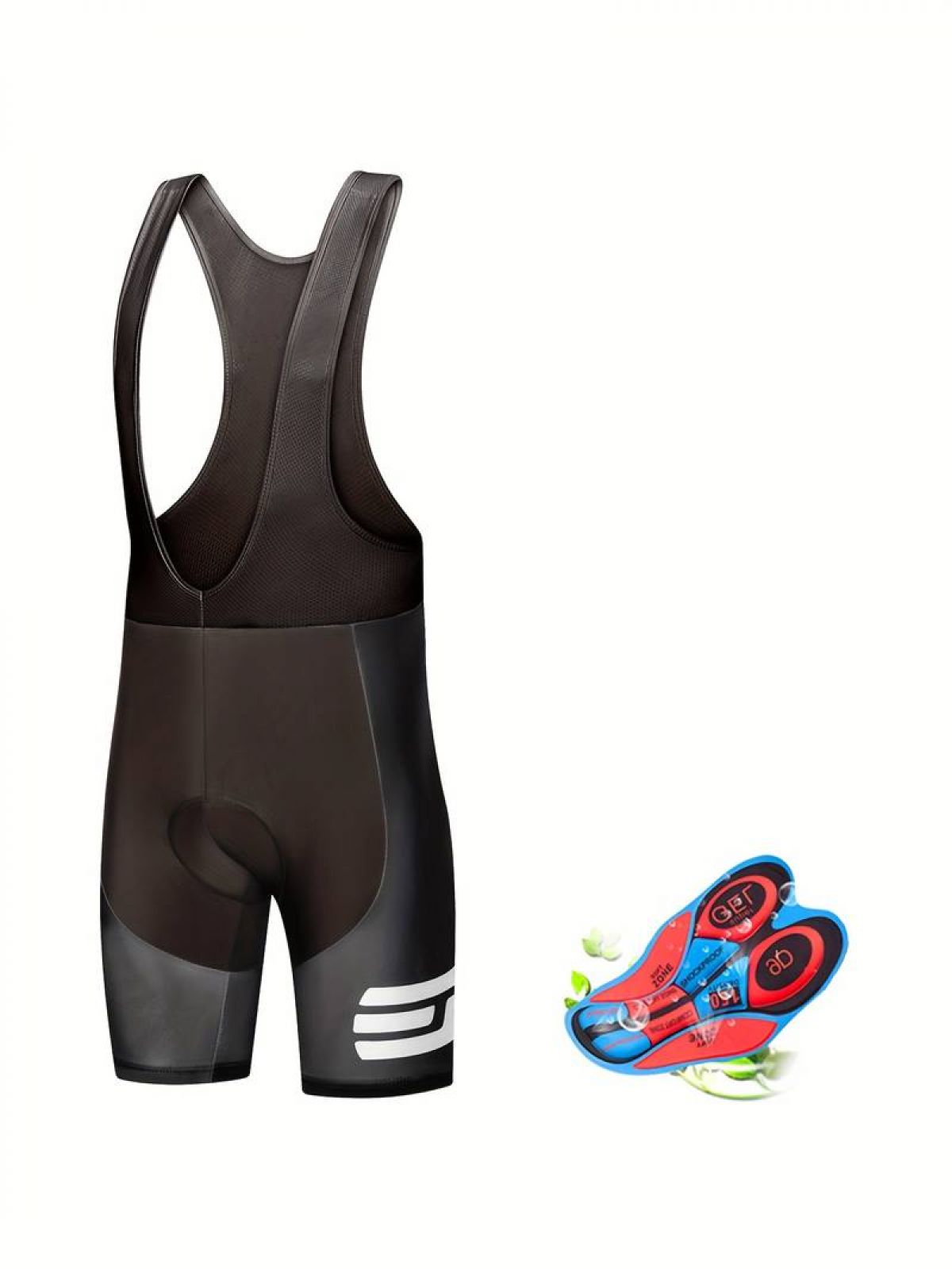 Cycling shorts with bib, L