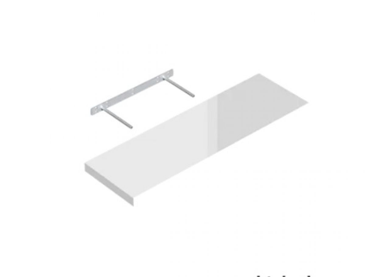 Shelf with hidden fastening 595/235, white