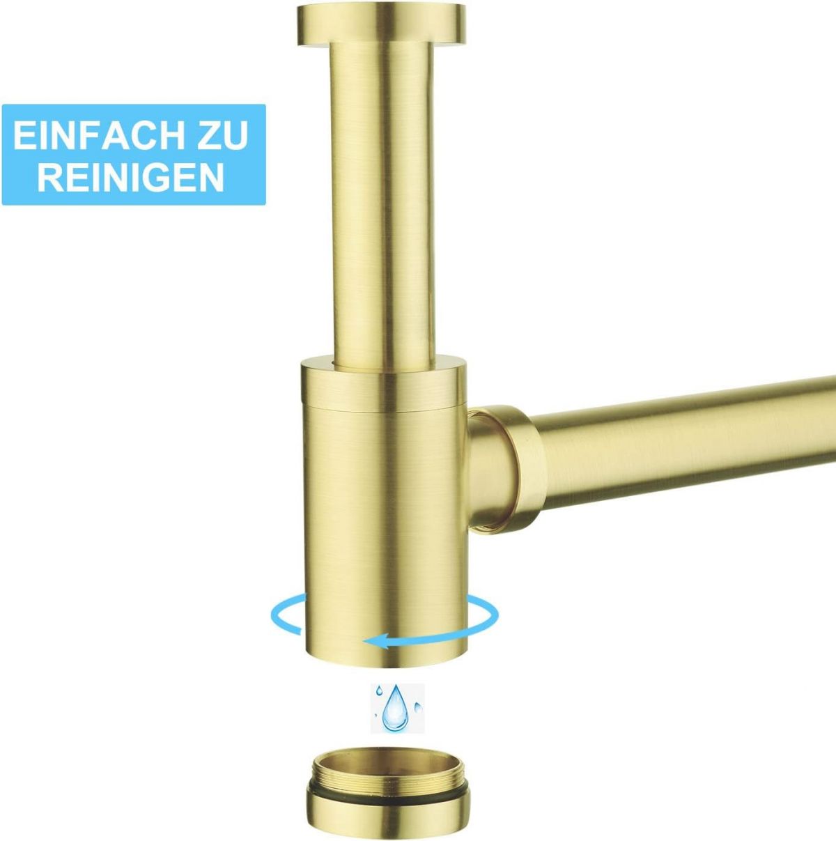 Siphon for sink Keymark (Matte gold)