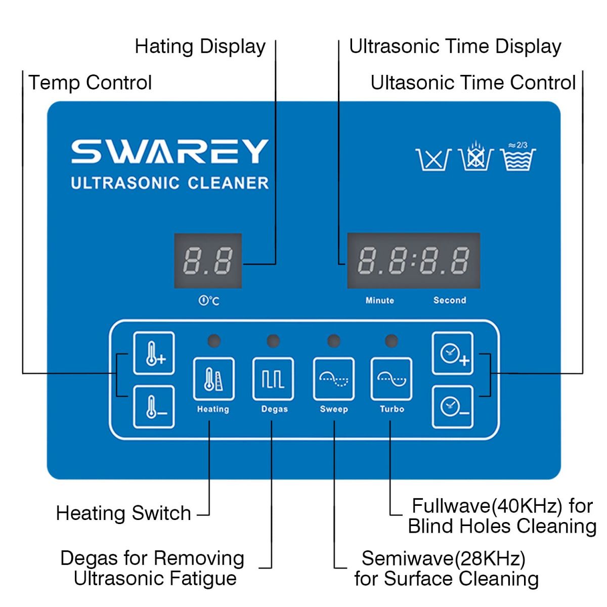 Swarey 2.5 L Ultrasonic Cleaning Device