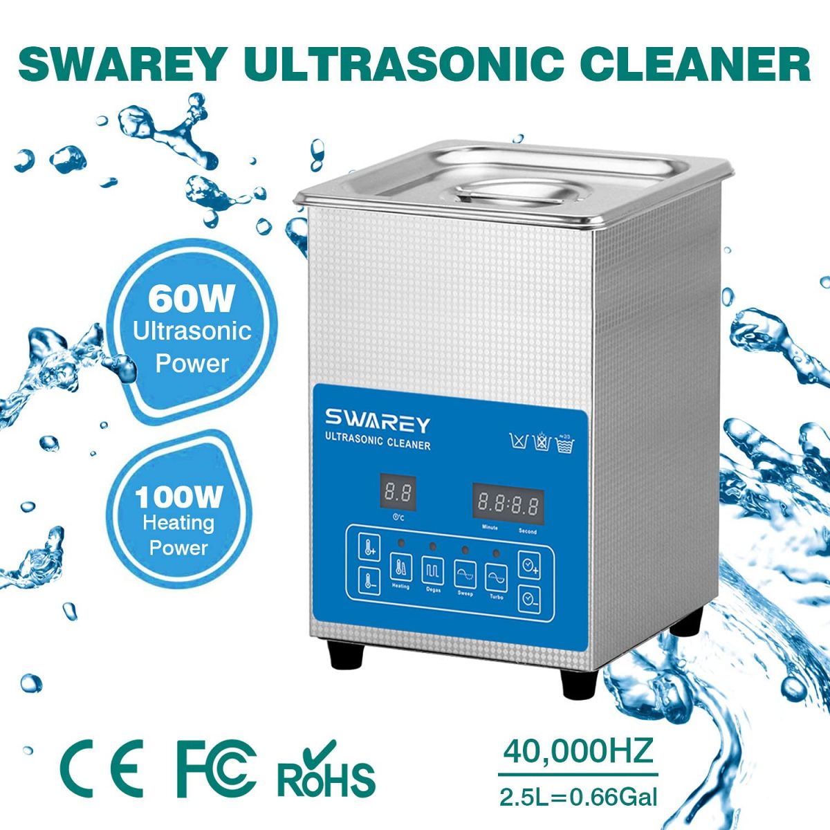 Swarey 2.5 L Ultrasonic Cleaning Device