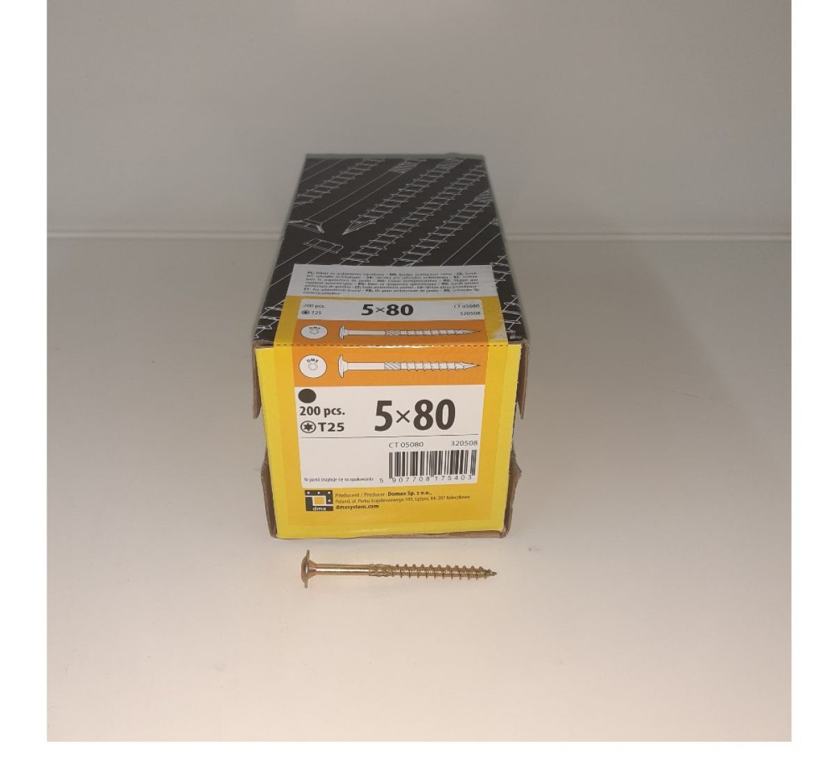 CT 05070 construction screw with wafer head 5x70 200pcs/pack