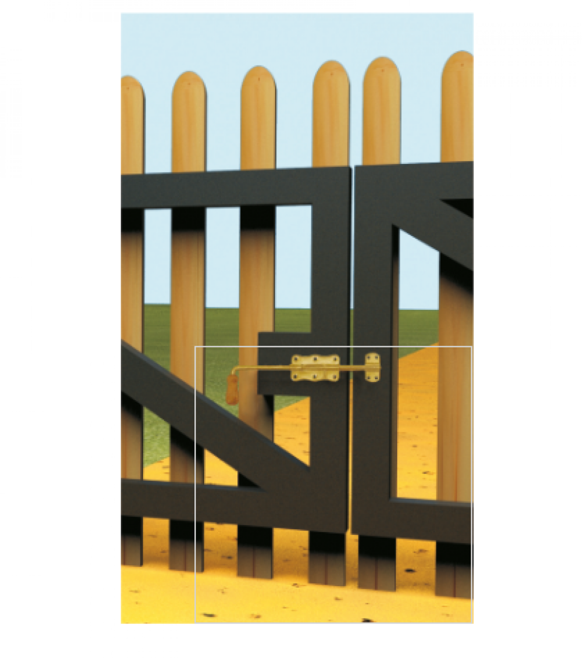 WRG 240 Задвижка дверная 240x60x2,0 мм