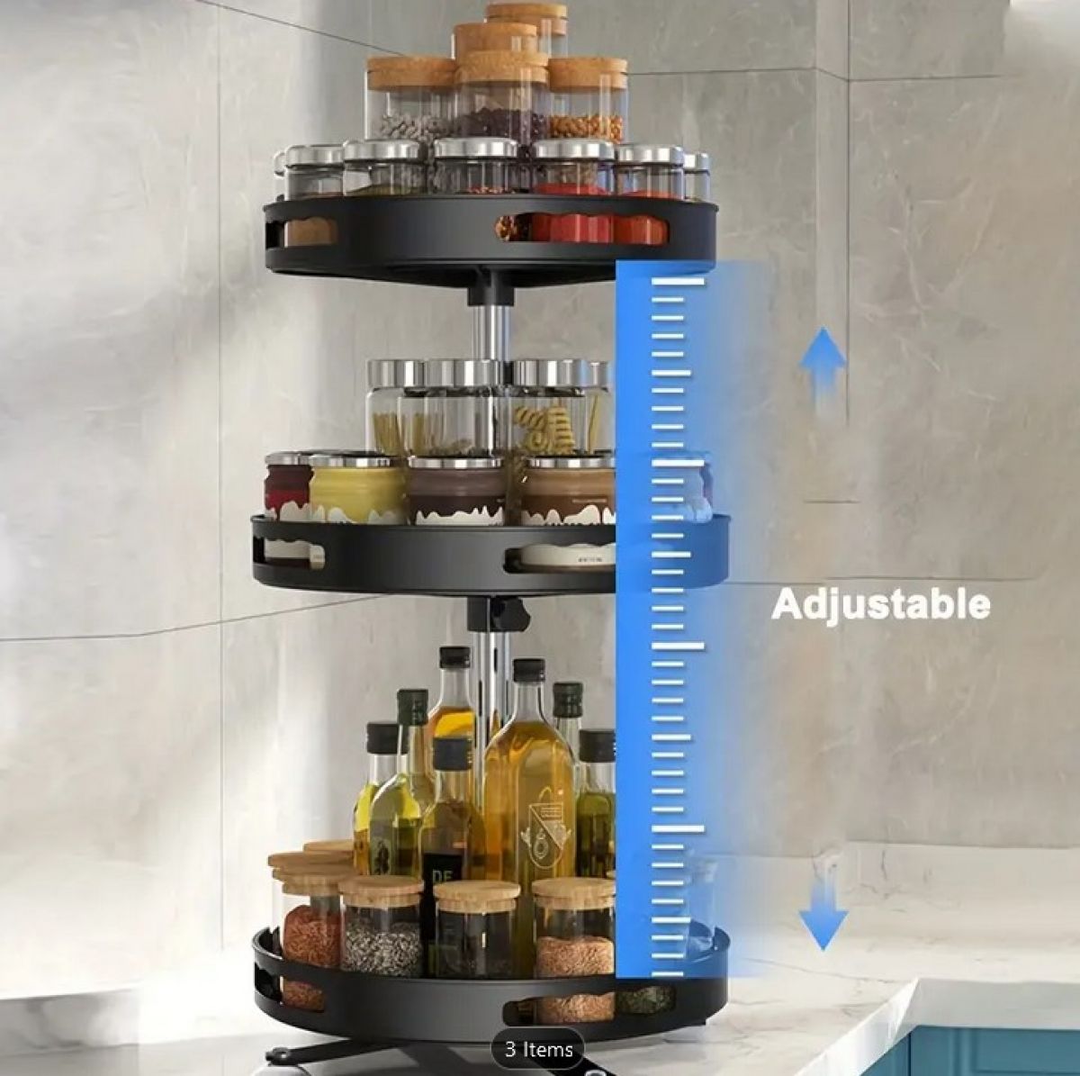 3-tier kitchen spice rack