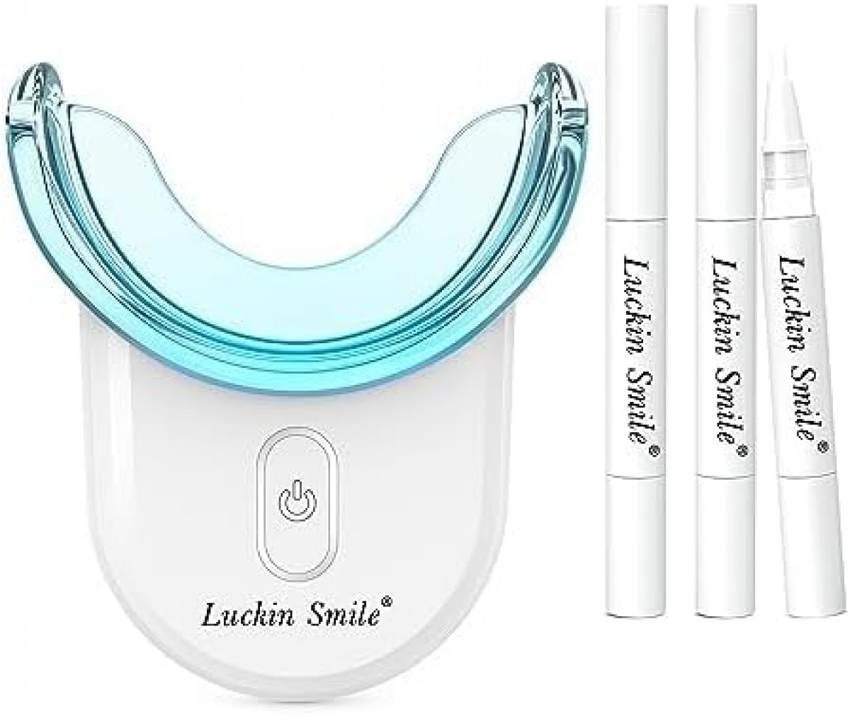 Домашний набор для отбеливания зубов luckin smile, 3 отбеливающих гелевых ручки, белый