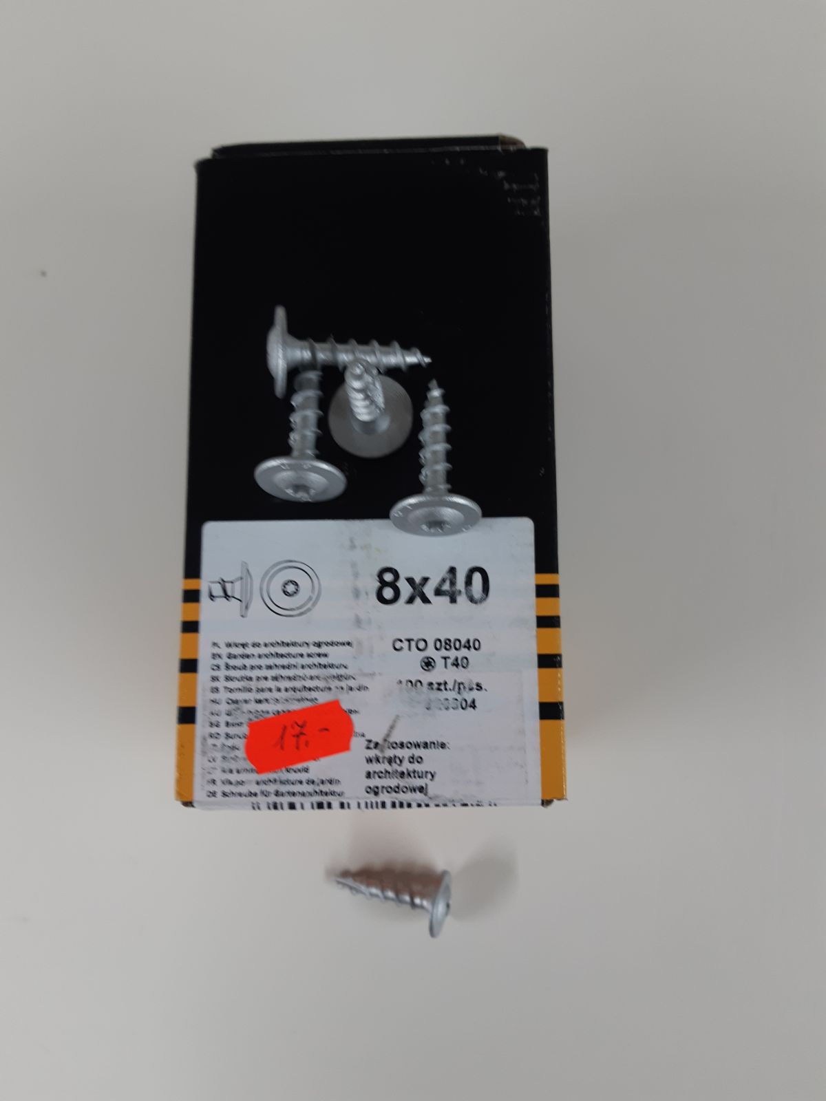 Garden screw CTO 8x40 (100 pcs/ pack)