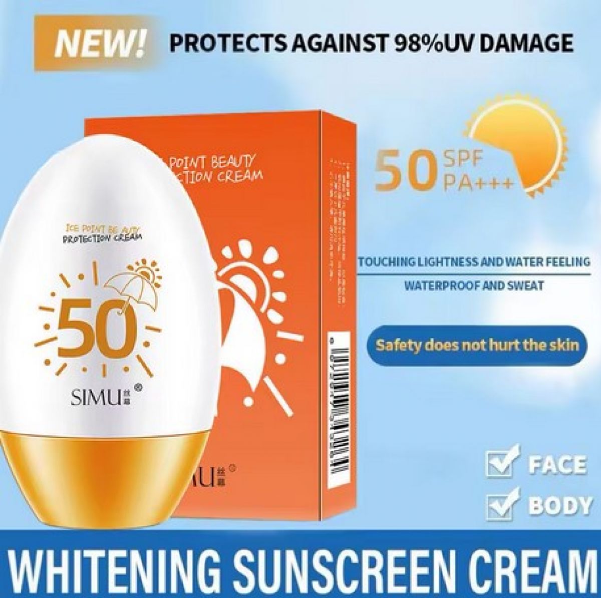 Sunscreen SPF50 +, 60G 