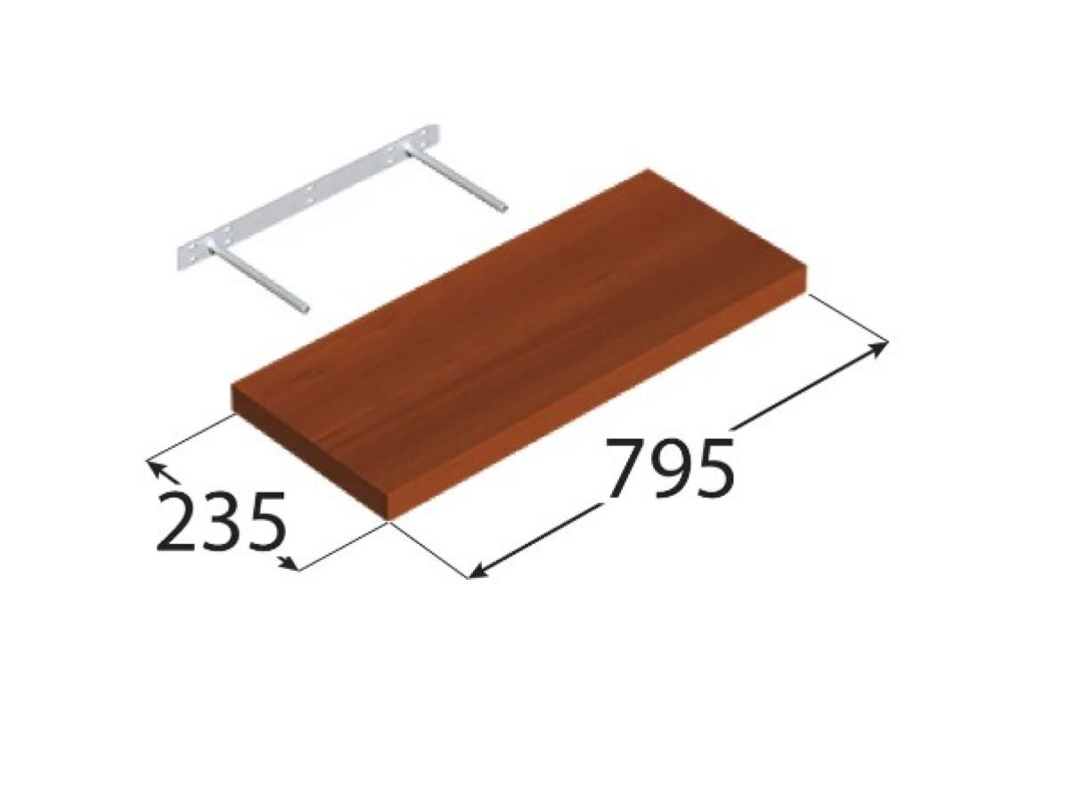Floating Shelf FS JB 795×235 mm Apple DOMAX