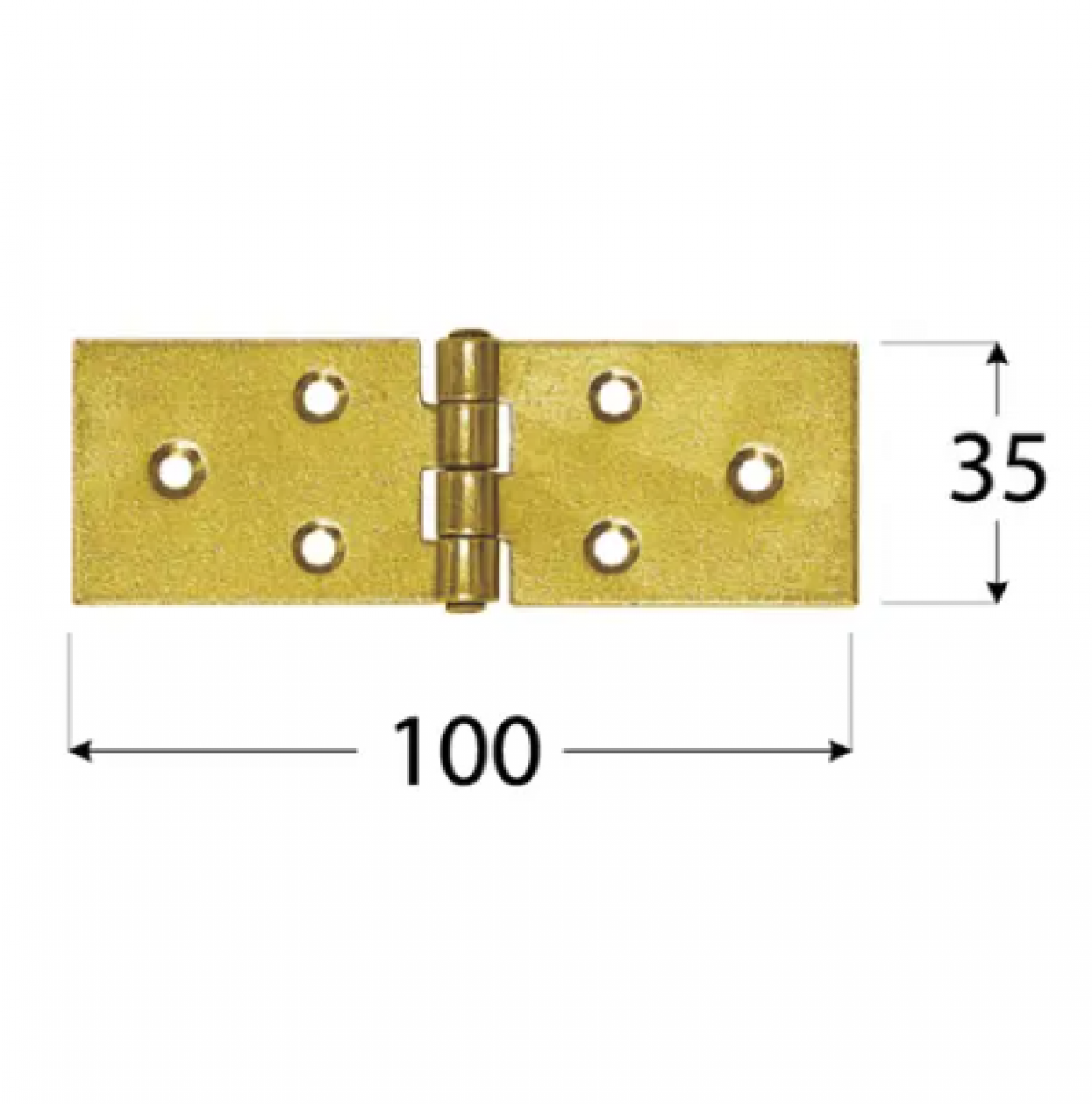 Z 100 b  End hinge 100x35x1.5mm 