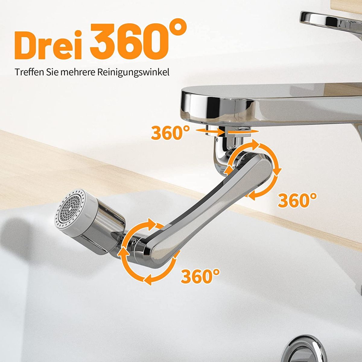 Swivel mount for mixer, 1080 degree rotation