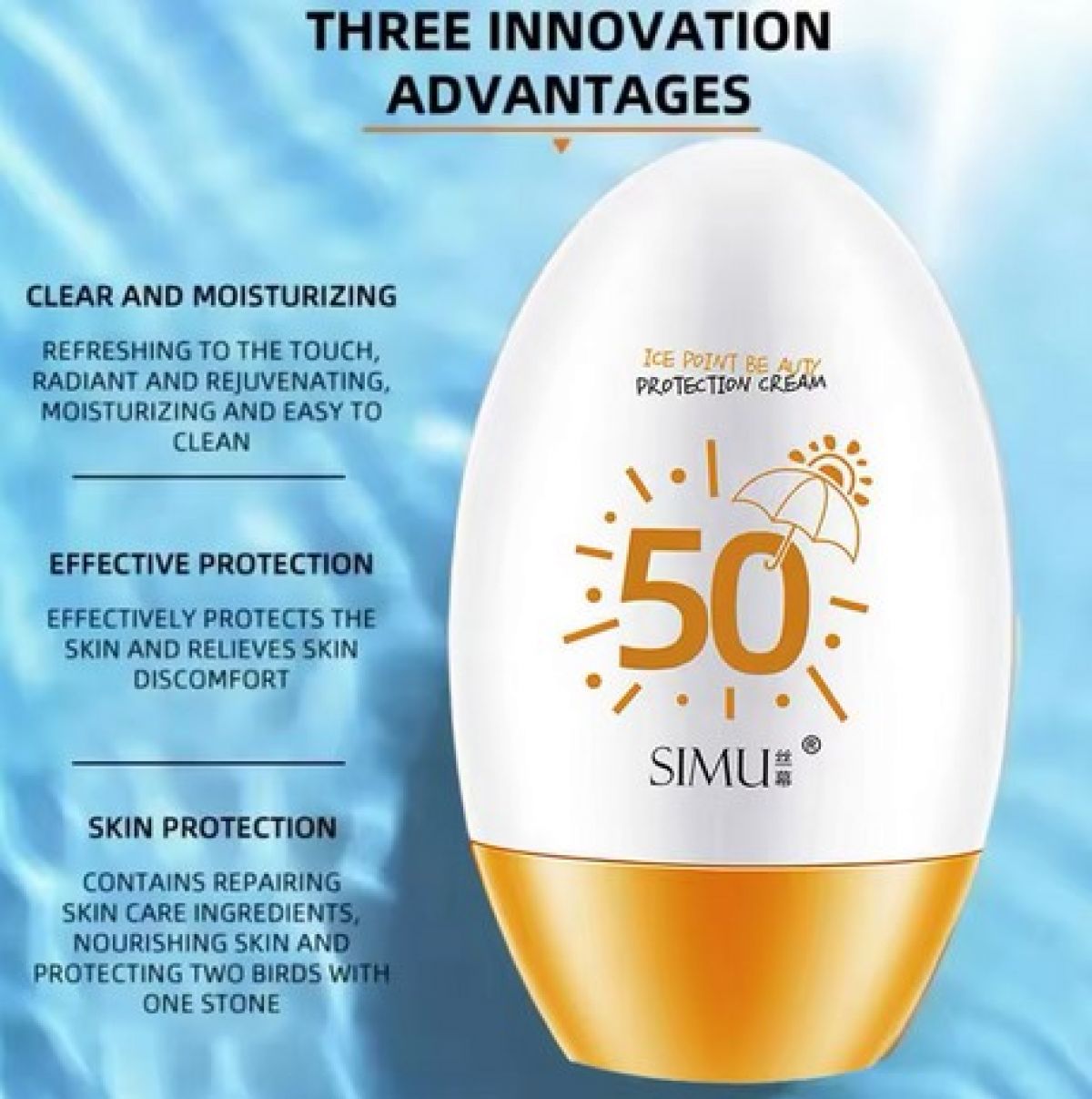 Sunscreen SPF50 +, 60G 