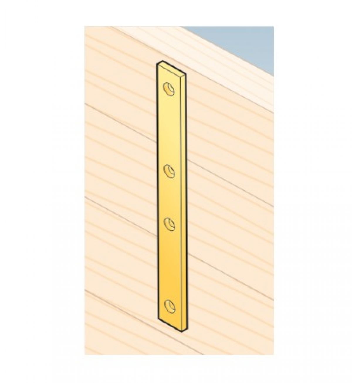 Naelutusplaat LW5 193x24x4,0 mm DOMAX