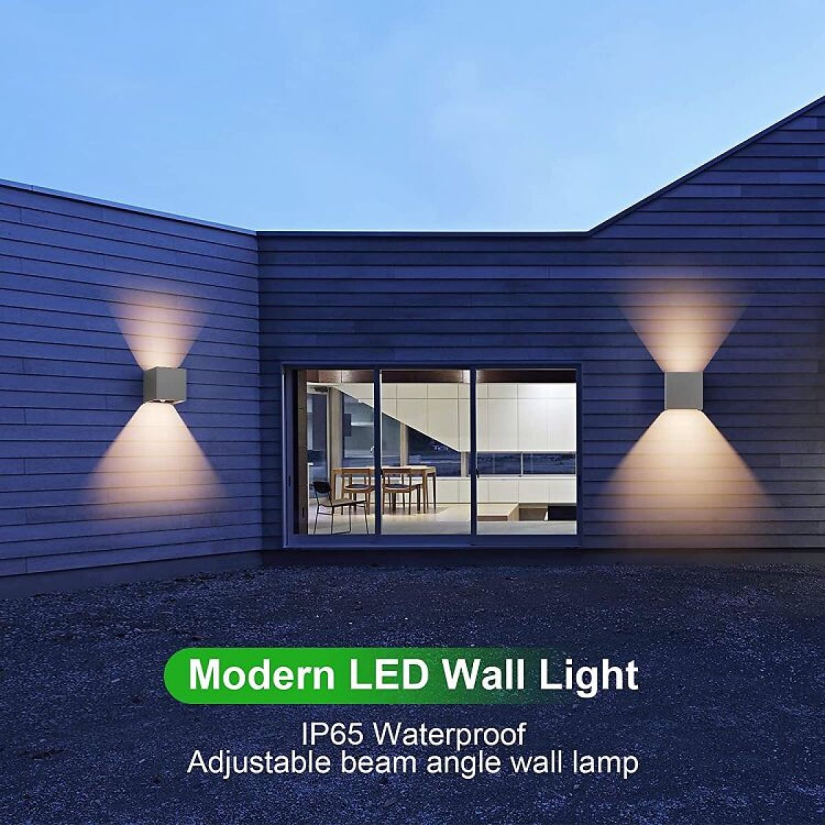Wall light with motion sensor Klighten, 12w, IP65, LED