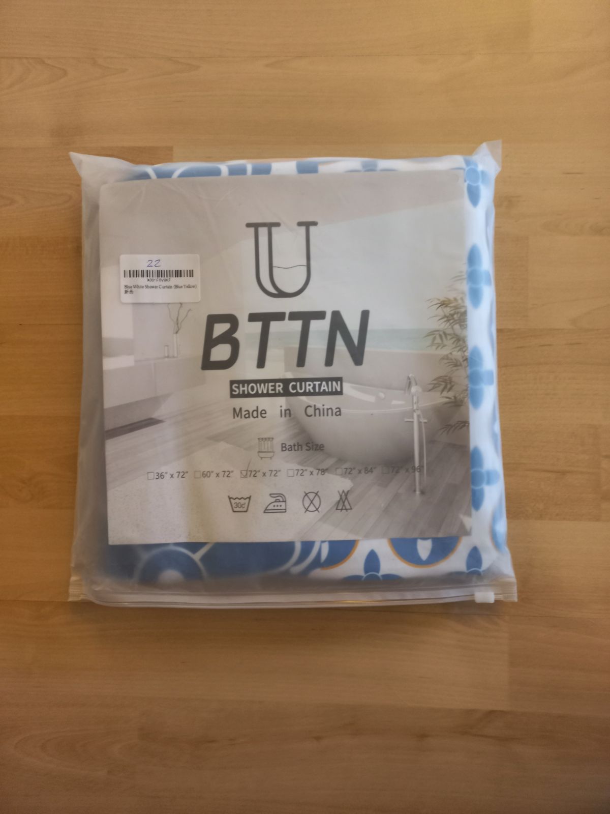 BTTN Shower Curtain