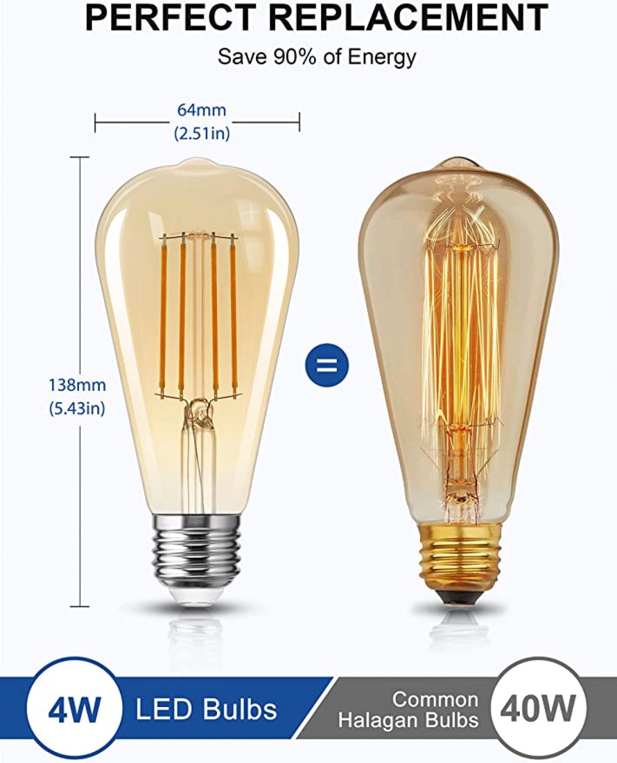 Light bulb LED Fulighture E27 4pcs