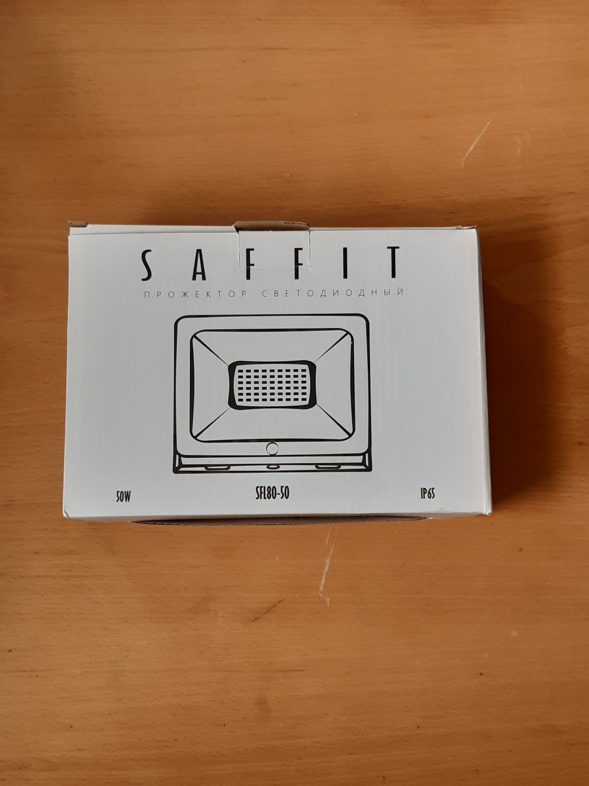 SAFFIT LED floodlight with built-in sensor SFL80-50 IP65 50W 6400K black