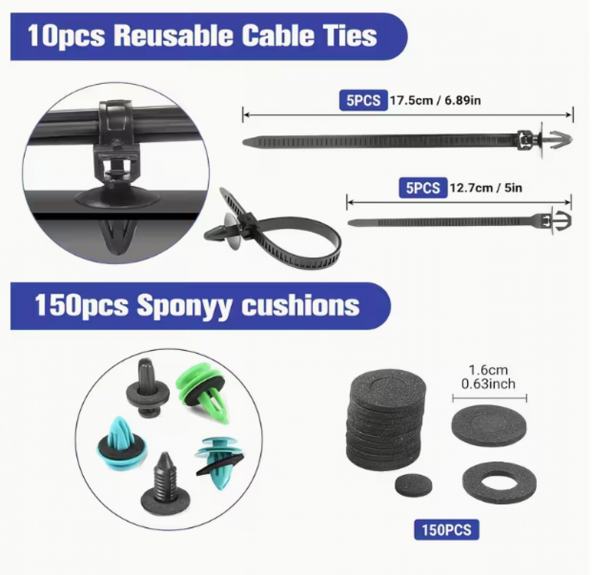 Autokinnitusdetailide komplekt (1565 osa) (36 suurust)