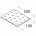 Perforated mounting plate PP17 500x100x2,0 mm DOMAX