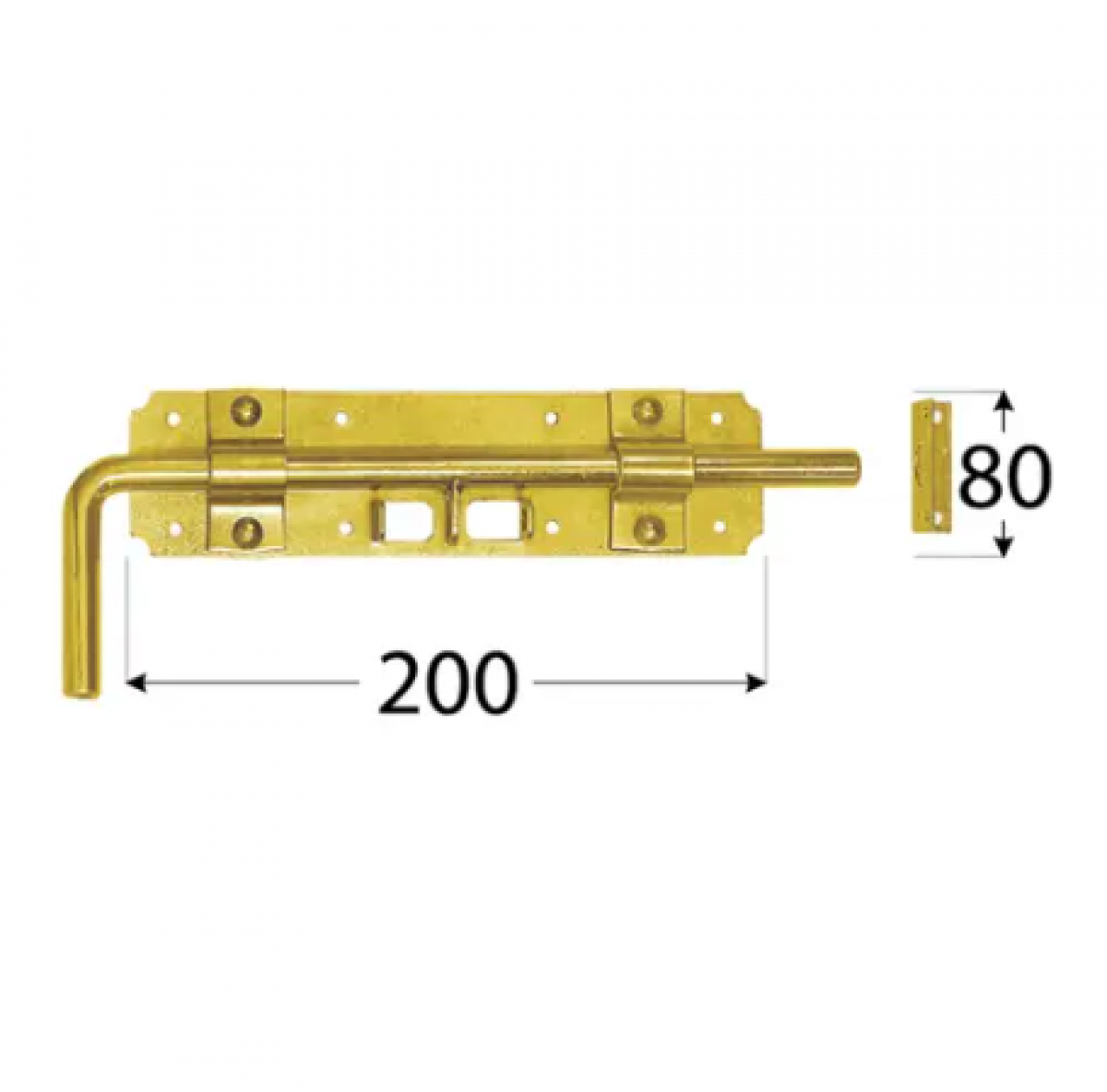 WRG 240 Задвижка дверная 240x60x2,0 мм