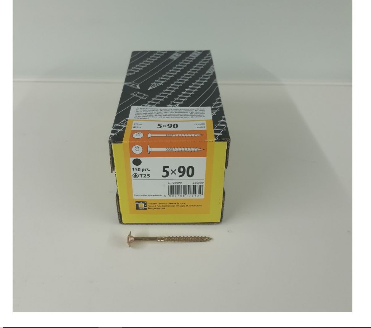 CT 05070 construction screw with wafer head 5x70 200pcs/pack