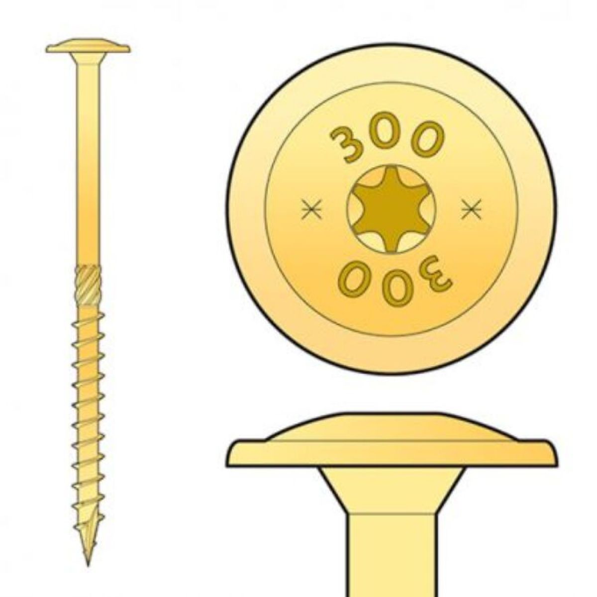 CT 6x300 TX30 Wood Screw (50 pcs.)