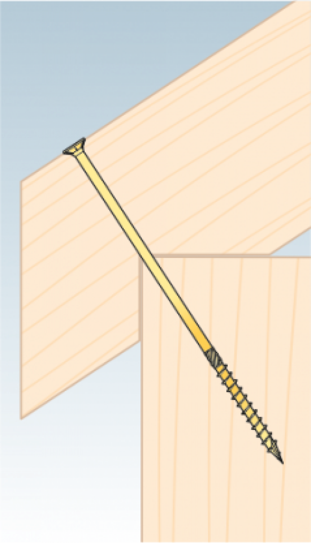 construction screw with flat head CS 5×100 100 tk/pakk TORX T25