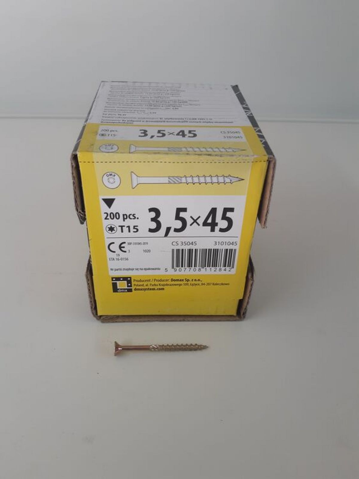 CS 3,5x30 construction screw with flat head 3,5x30 200pcs/pack - 2.20 €
