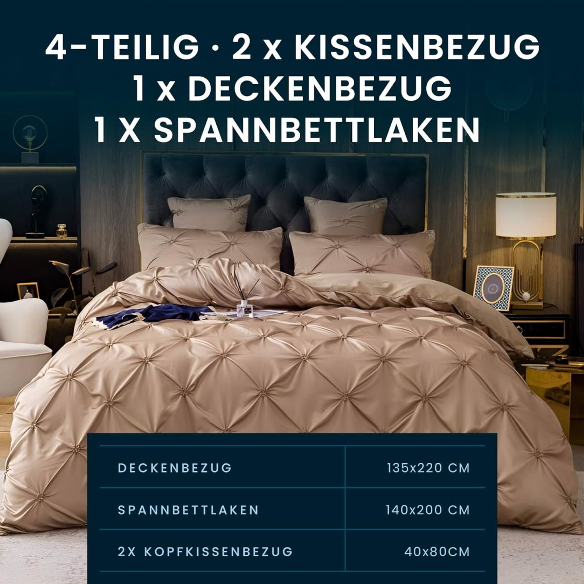 Комплект постельного белья Pierre Mond Sleepy, 4 предмета, 135 x 200 см