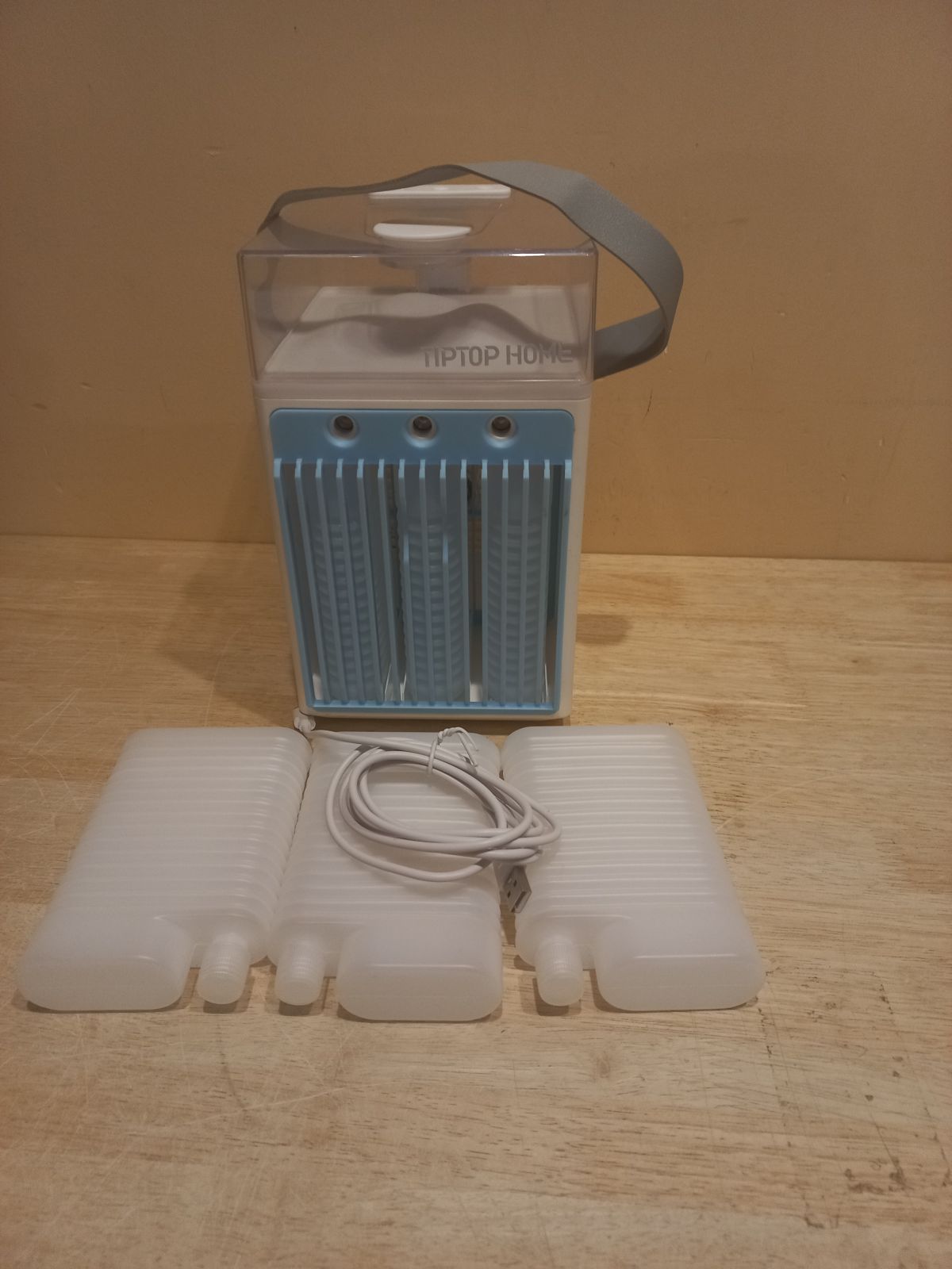 Mini air conditioner, fan