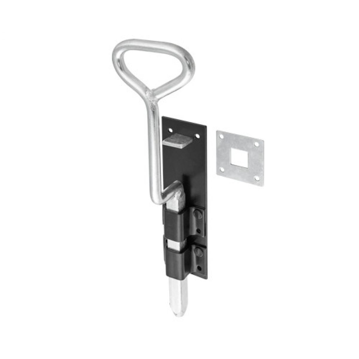 Tower Drop Bolt WRU330 330x55x3.0 mm, Black