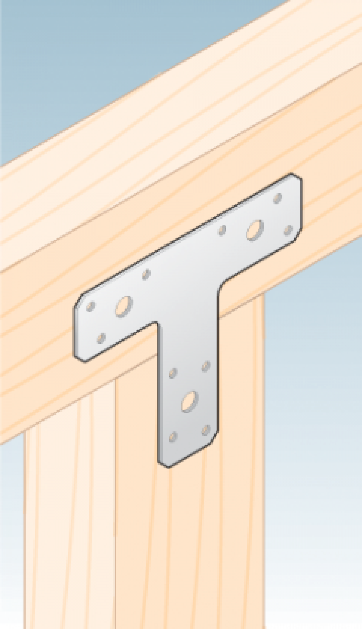 KT 140 - T-tüüpi ühendusdetail 140x110x30x2,0 mm