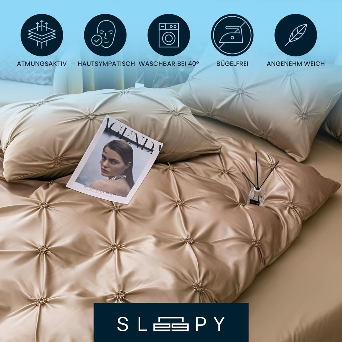Комплект постельного белья Pierre Mond Sleepy, 4 предмета, 135 x 200 см