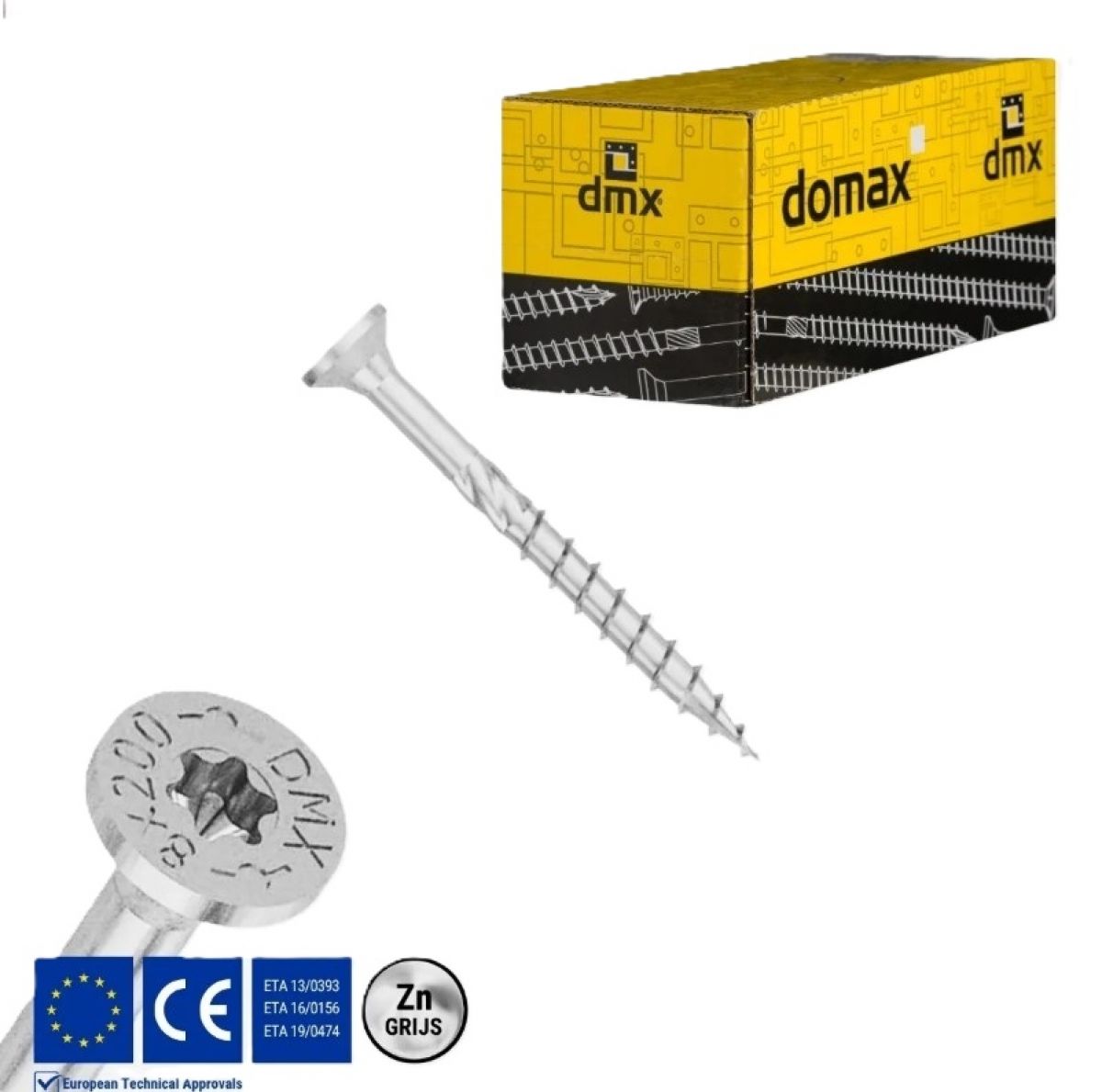 Puidukruvi CS 4x50 TX20 Zn (200 tk/pakk) DOMAX