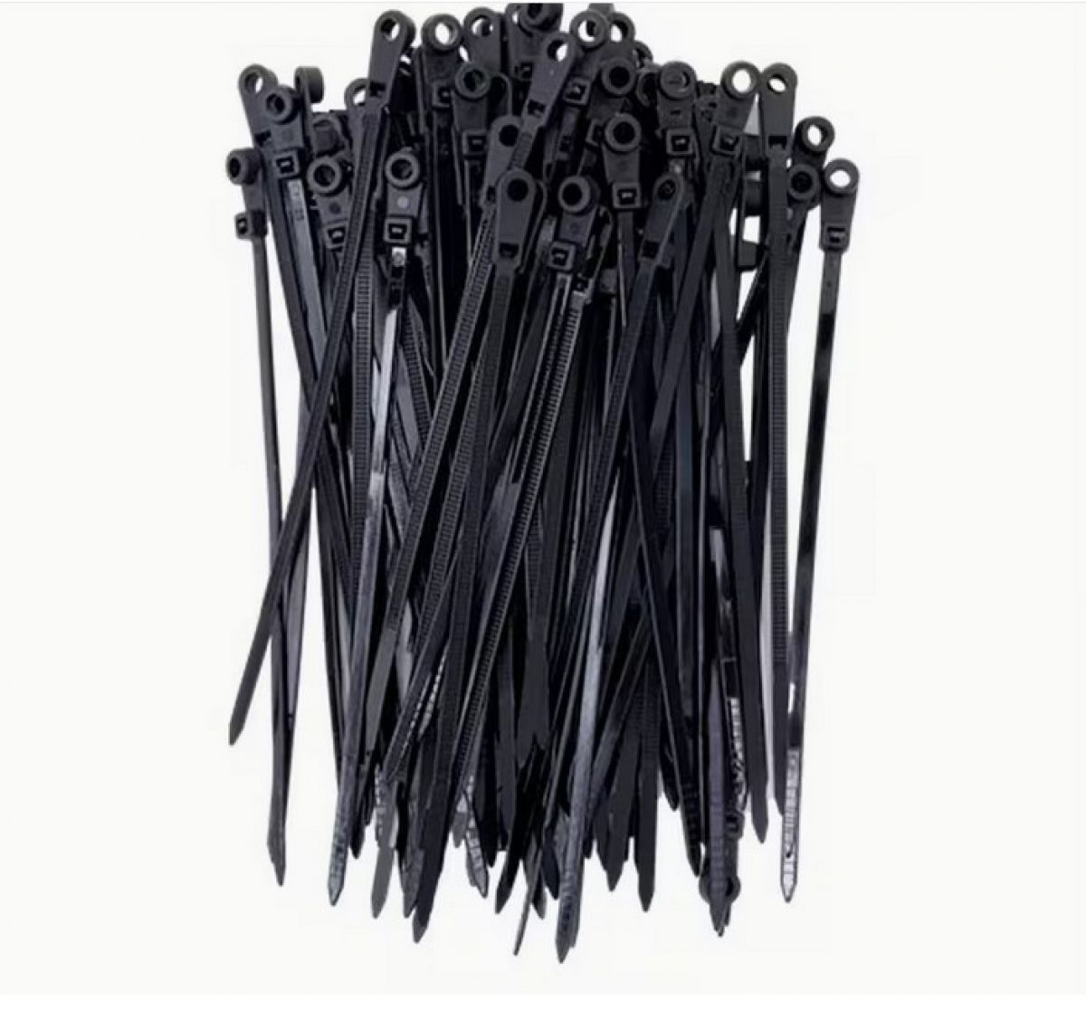 Nailonist kaablisidemete (klambrite) komplekt - 100tükki, mustad