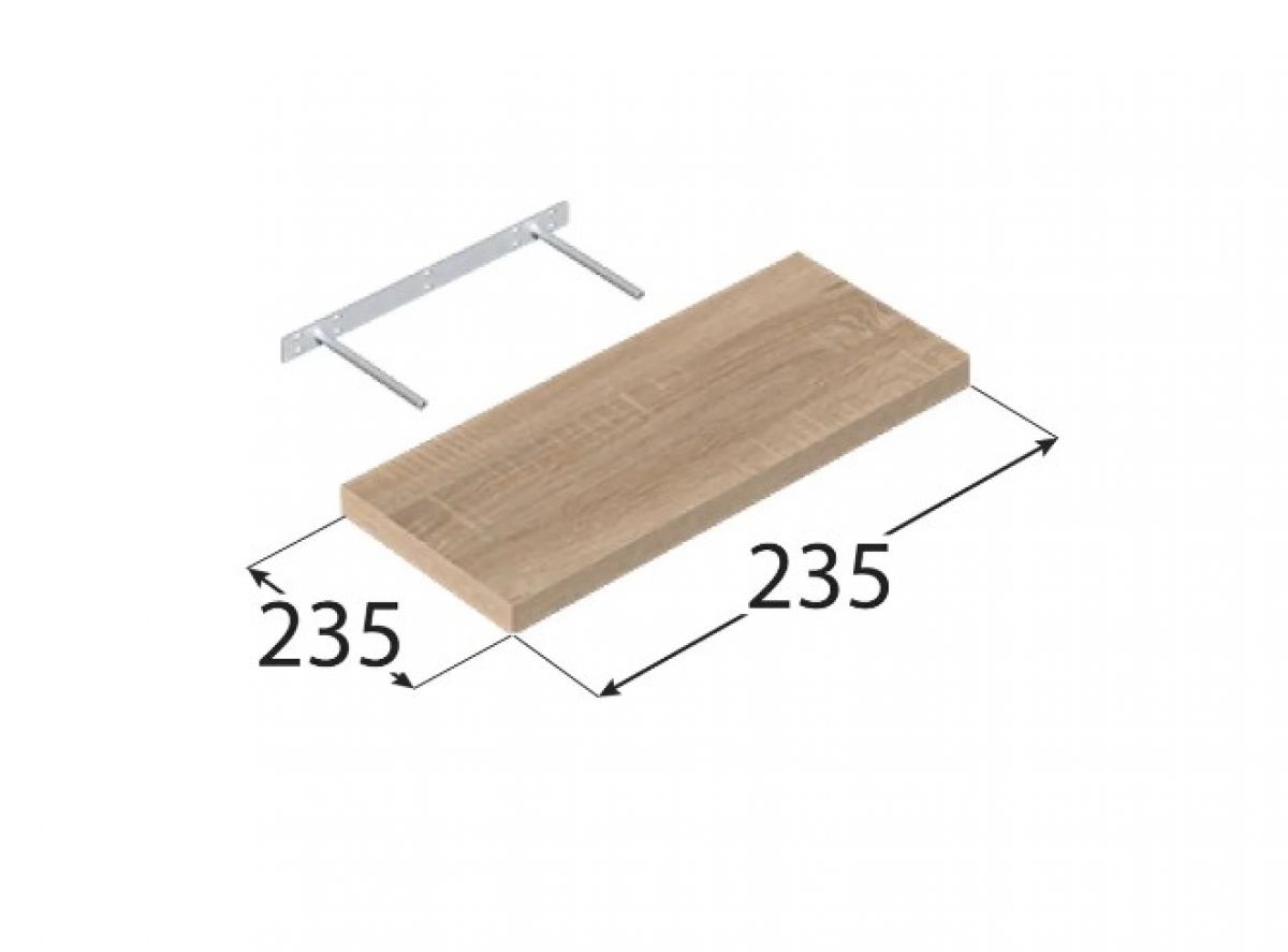 Floating Shelf FS DS 235×235 mm Oak Sonoma DOMAX
