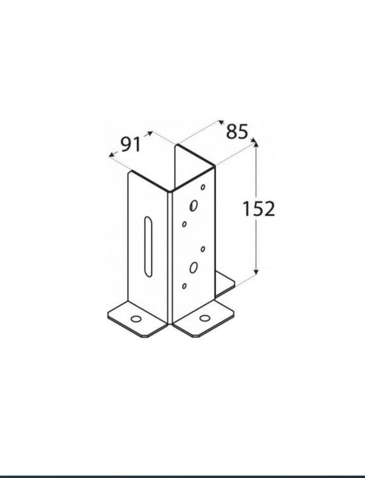Avatud betoonihark PSP90 DX 91x150x2,0 mm DOMAX