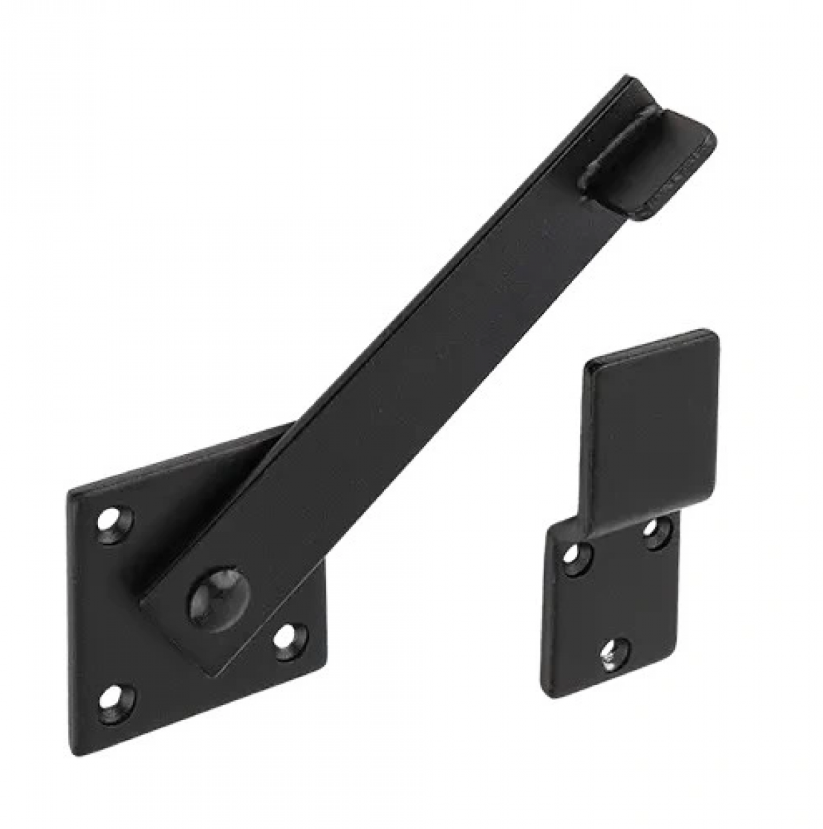 WZO 160 C Door Latch (155x80x50x4.0), Black