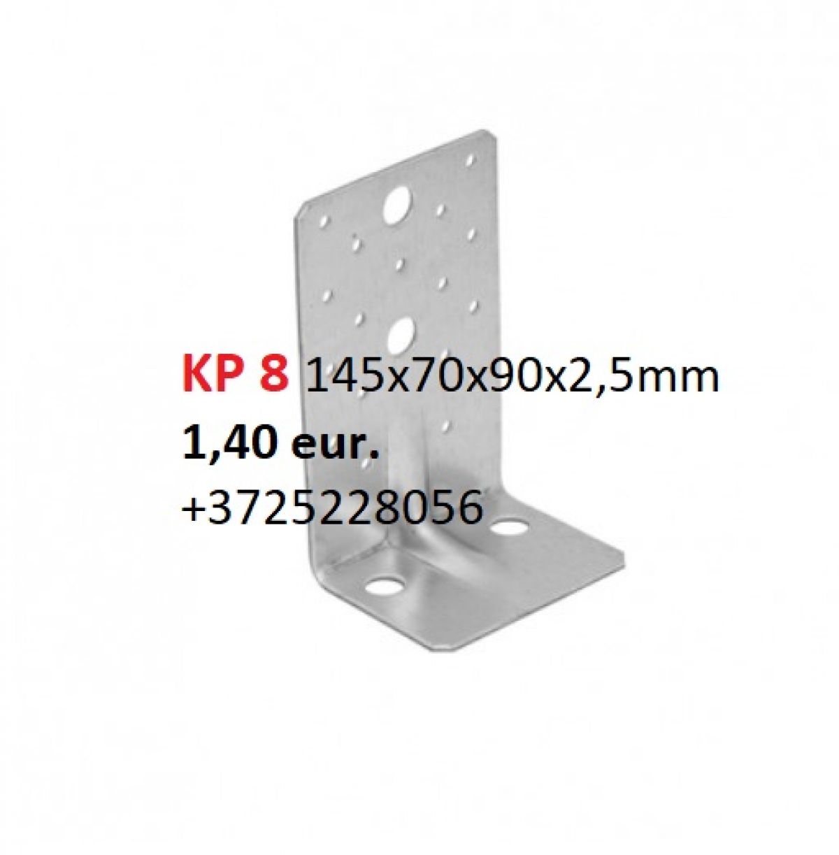 Уголки усиленные KP1 - 90x90x65x2,5 mm